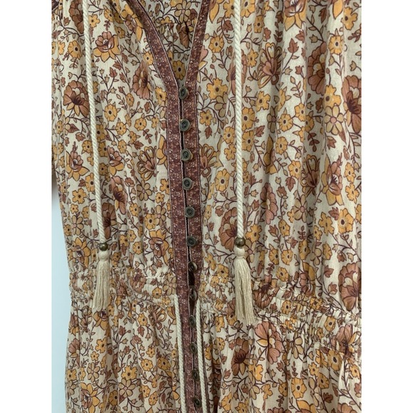 Spell And The Gypsy Collective Dress XS Maxi Sundown Brown Spice Boho Hippie - Picture 4 of 12